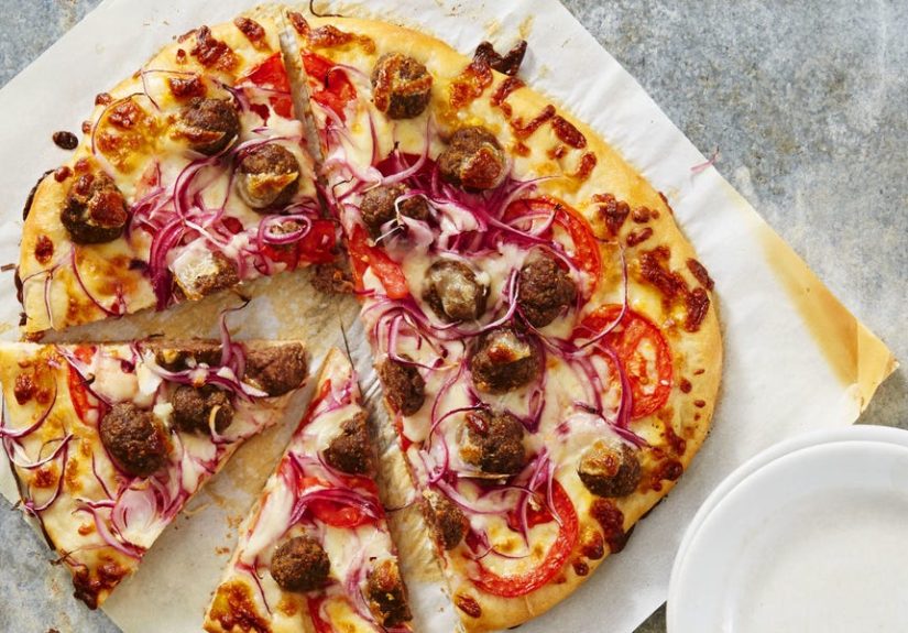 Best Meatball-Mozzarella Pizza Recipe - How To Make Meatball-Mozzarella Pizza - GoodHousekeeping.com