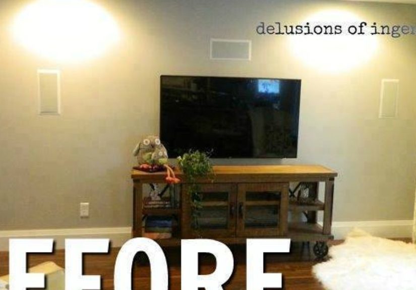 Big-Screen TV/Gallery Wall