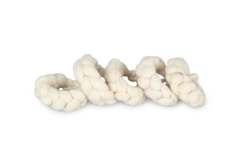 Cream Knitted Napkin Rings