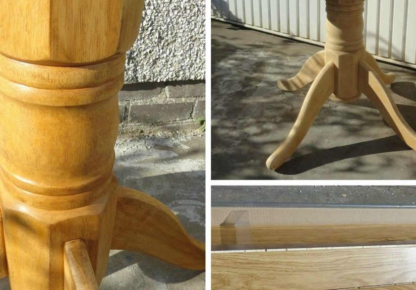DIY Compass Table Made From Wooden Floor Panels