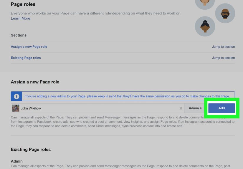 How to Give Someone an Admin Role on Your Facebook Page