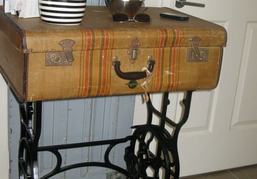 Old Sterling Treadle Sewing Machine Revamped to Hall Table