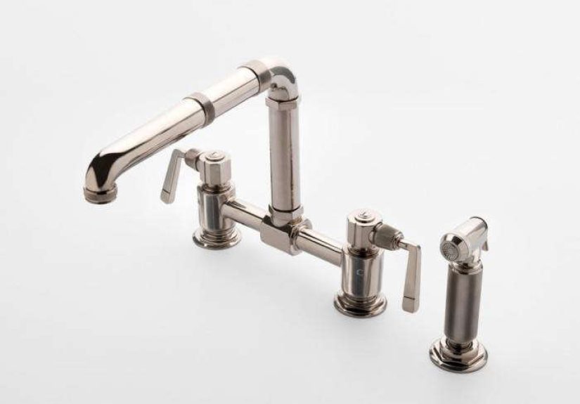 R.W. Atlas Bridge Two Hole Kitchen Mixer