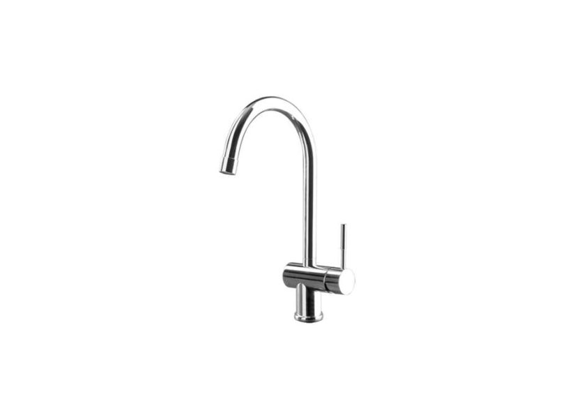 Spin Sink Mixer with Swiveling Spout