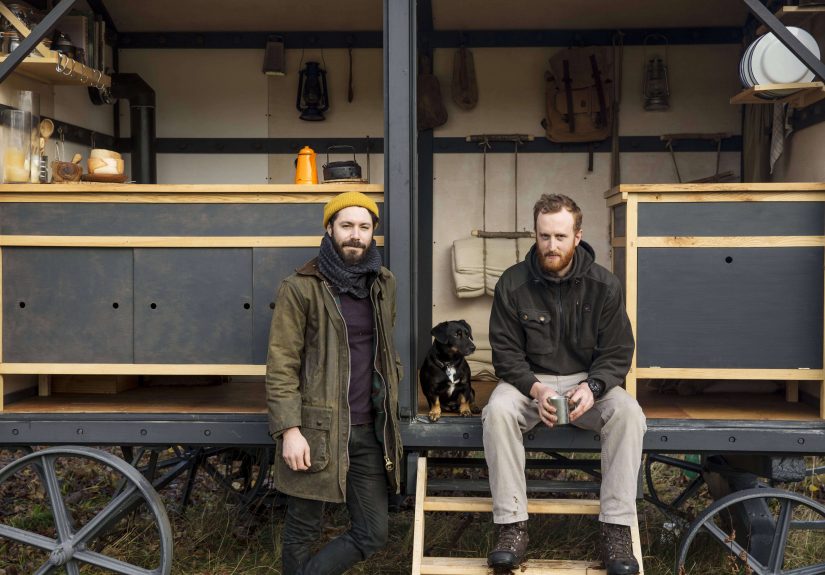 Stockpot and Two Smoking Barrels: A Rustic Kitchen in a Shepherd's Hut in England