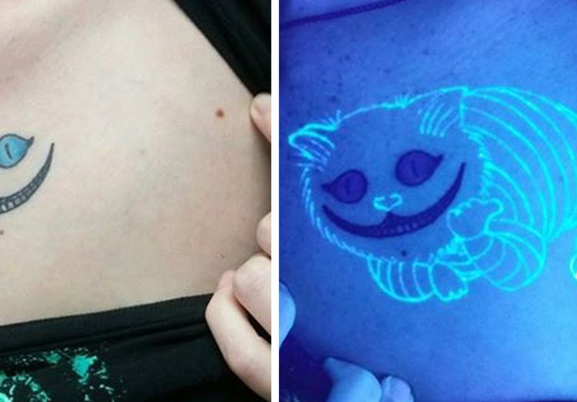 49 Awesome Glow In The Dark Tattoos Visible Under Black Light
