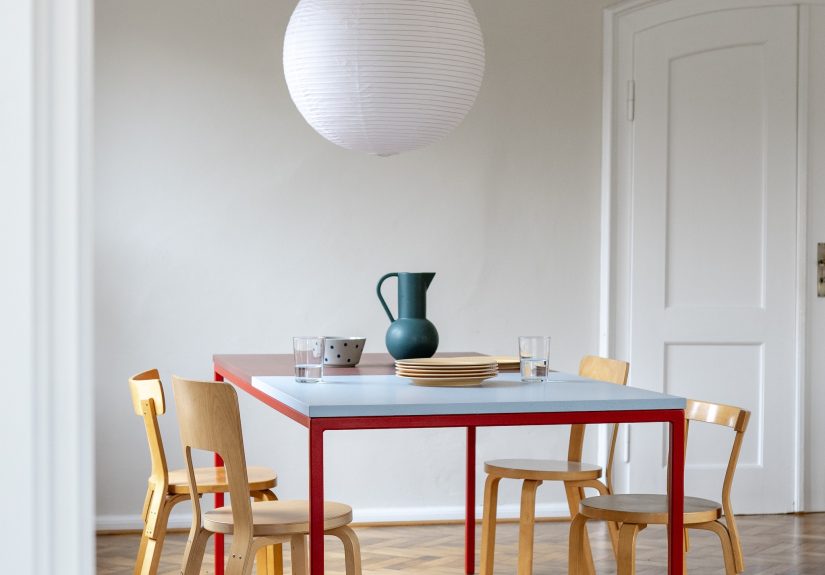 A Color-Blocked Dining Table from Germany