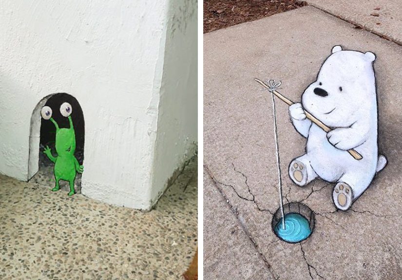 Chalk-Drawn Adventures By David Zinn
