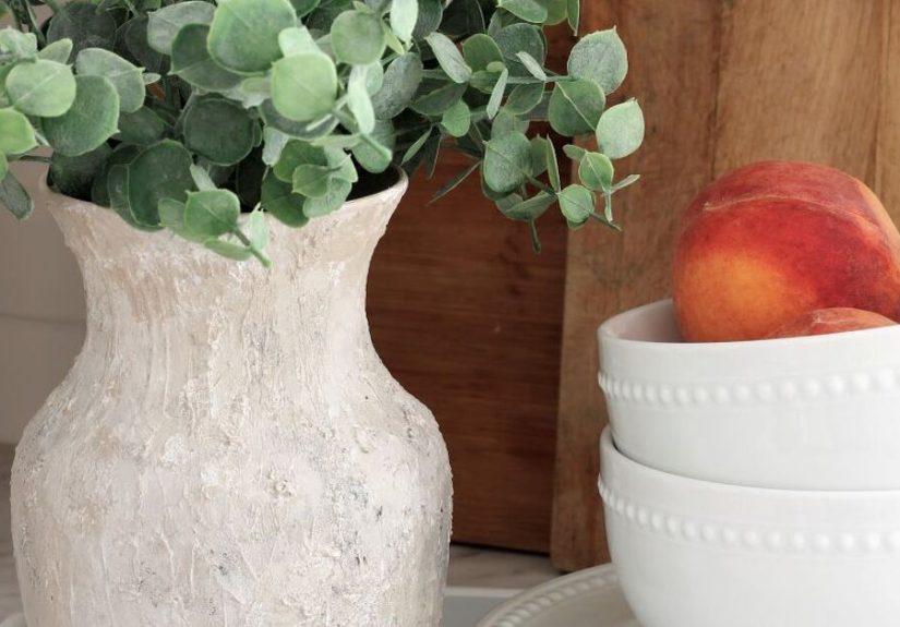 DIY Pottery Barn Inspired Earthenware Vase