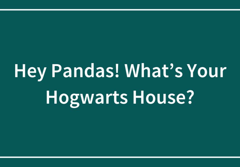 Hey Pandas! What’s Your Hogwarts House?