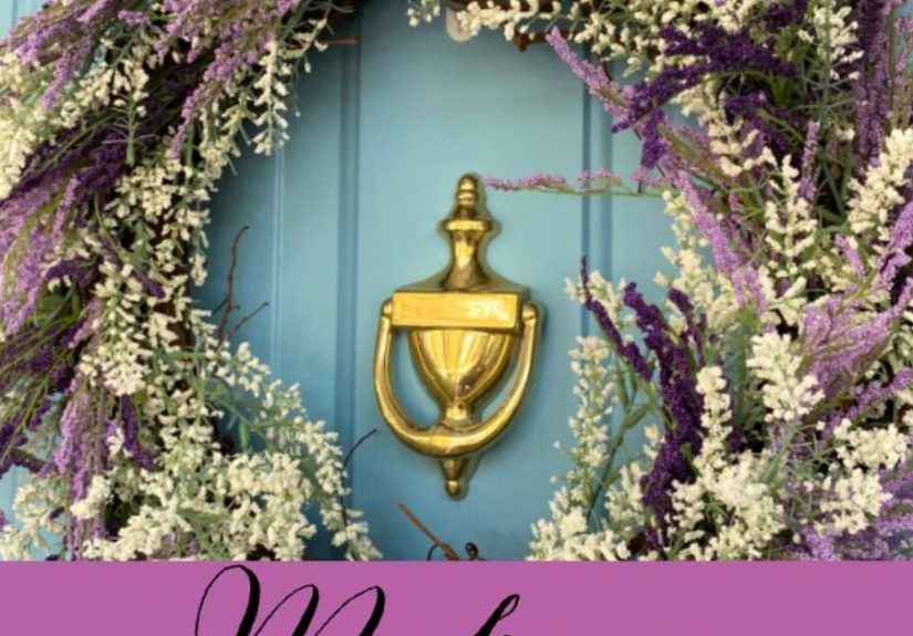 How to Easily Make a Faux Heather & Lavender Wreath at Home