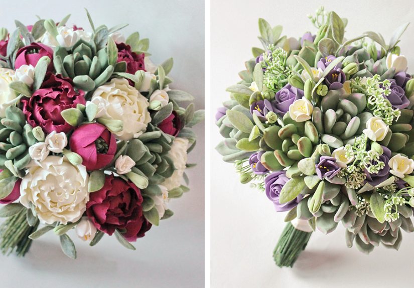 I Make Clay Bouquets That Brides Can Keep Forever