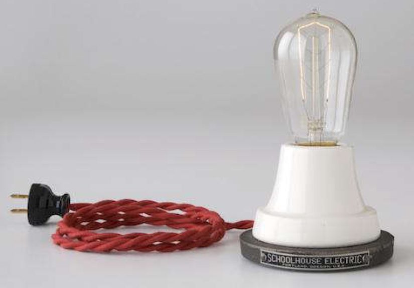Ion White Porcelain Lamp