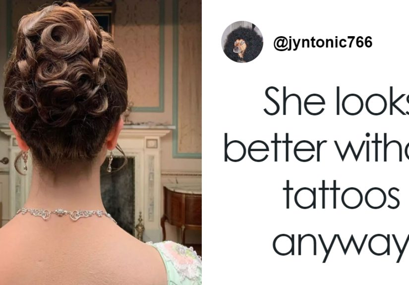 Makeup Artist Covers Up Bridgerton Star Claudia Jessie’s “Ginormous” Tattoo, Fans Left Baffled