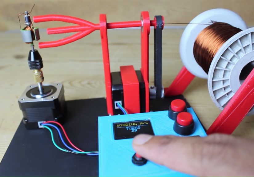 Semi-automated Winder Spins Rotors For Motors