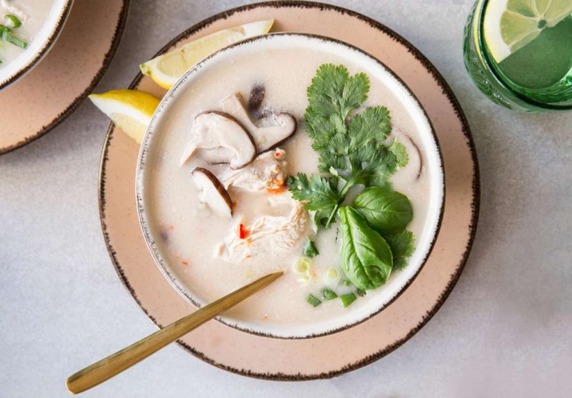 Thai Chicken Soup With Coconut Milk (Tom Ka Gai) Recipe