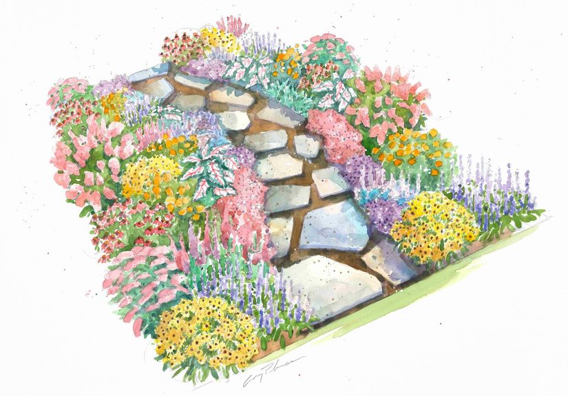 This Colorful Border Garden Plan Has Something Blooming for Three Seasons