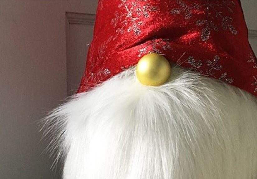10-Minute Doorstop Santa Gnome Made With a Plastic Jug