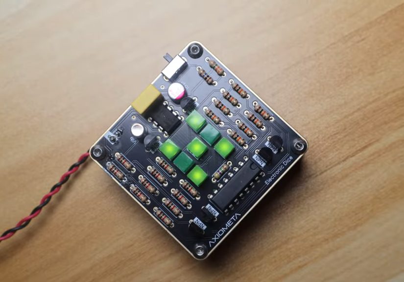Electronic Dice Built The Old Fashioned Way