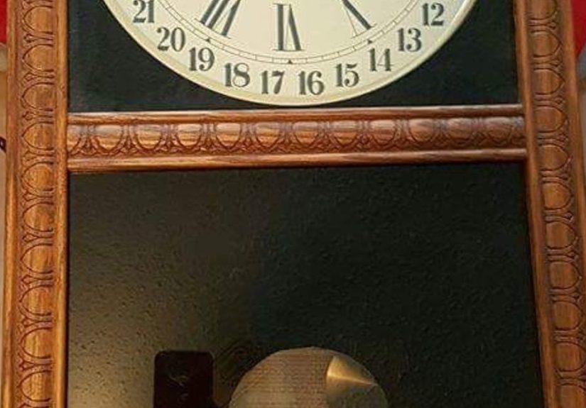 Fusion White Wash and Wax Old Clock Medicine Cabinet!