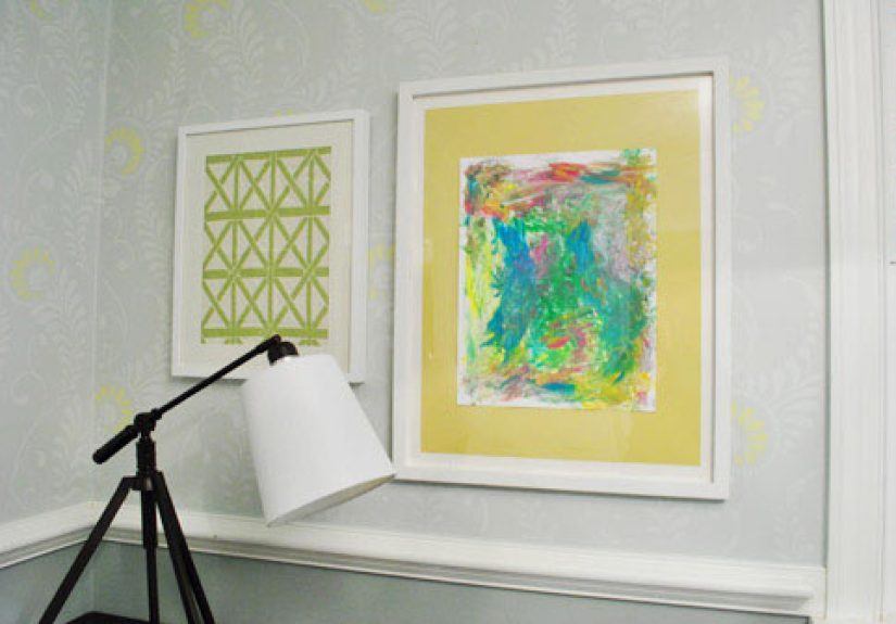 Hanging A Gallery Wall Of Frames In The Home Office