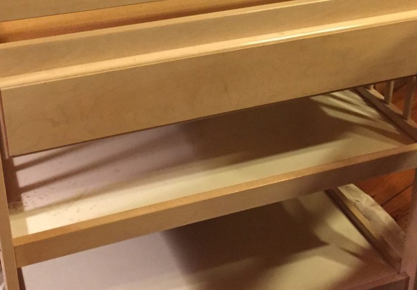 Repurposed Changing Table To Wine Cart