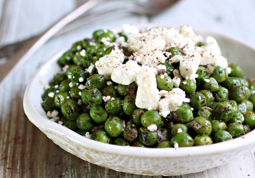 Spring Peas With Sumac and Feta Recipe