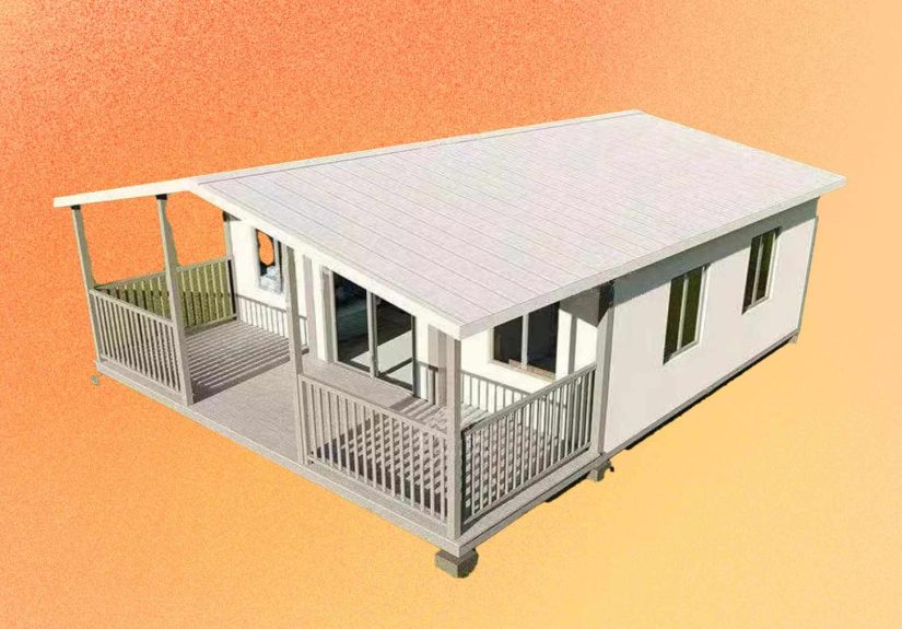This Amazon Tiny House Has a Front Porch for Entertaining