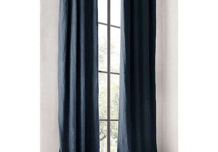 Washed Belgian Linen Drapery