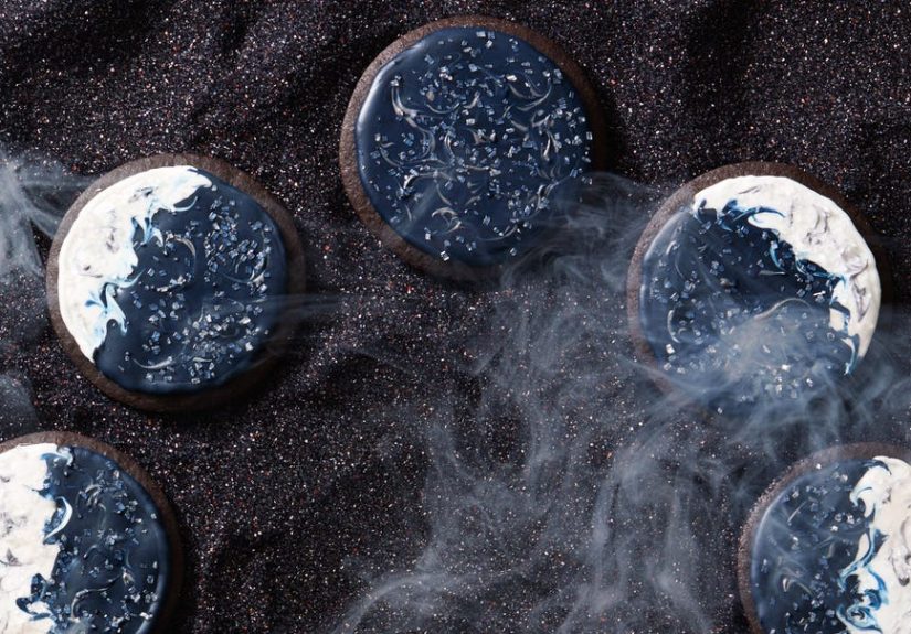 Black Cocoa Moon Cookies Recipe