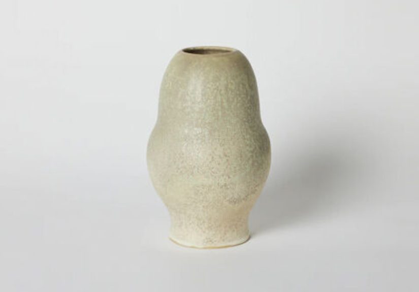 Copper Crystal Egg Vase
