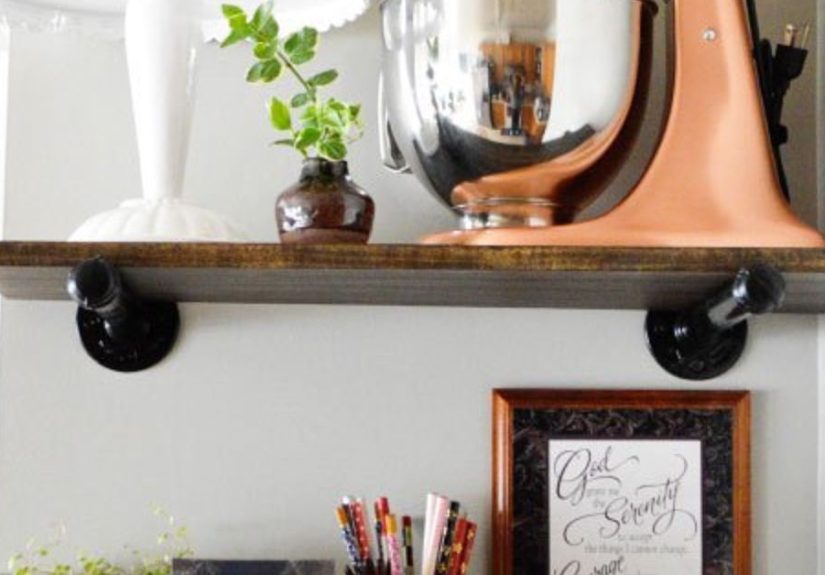 DIY Industrial Pipe Open Shelving