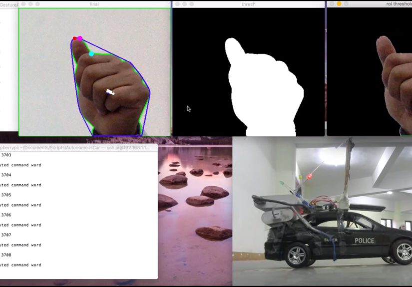 Hand Gestures Drive Car
