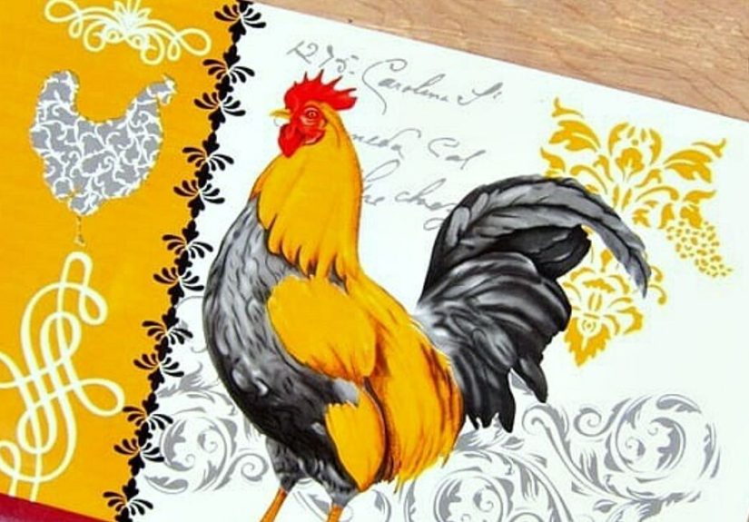 How to Frame A Rooster Placemat And Hang It On The Wall DIY