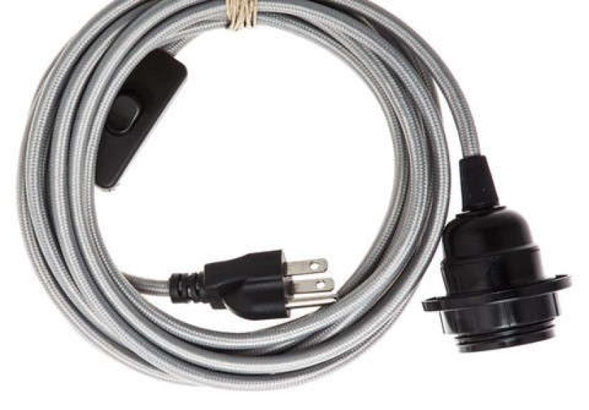 Pendant Light Cord - Silver