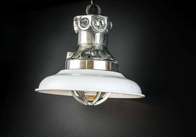 Vintage Appleton American Warship Enamel Pendant